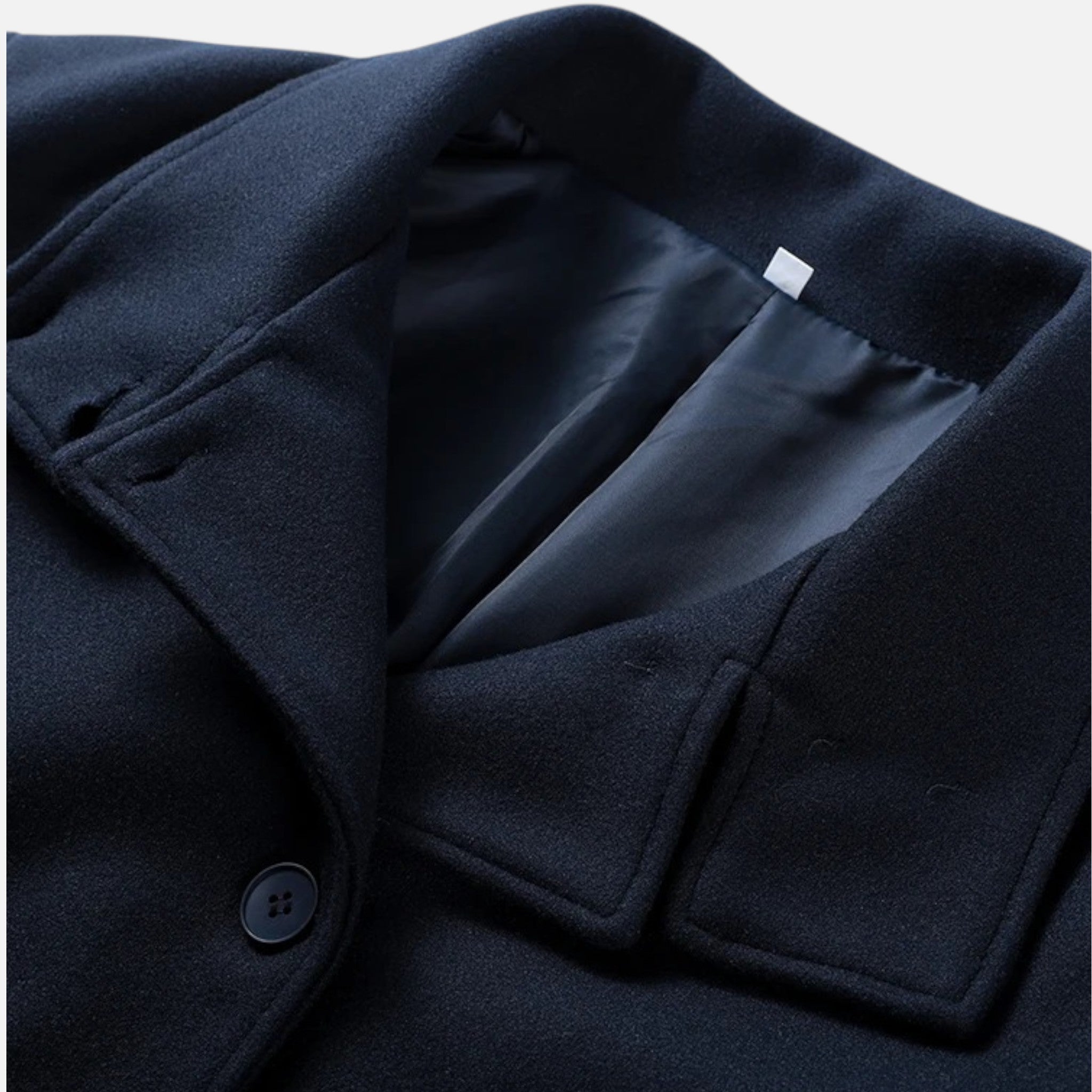 Sauvoire | Manteau femme Col Mao Laine Héritage