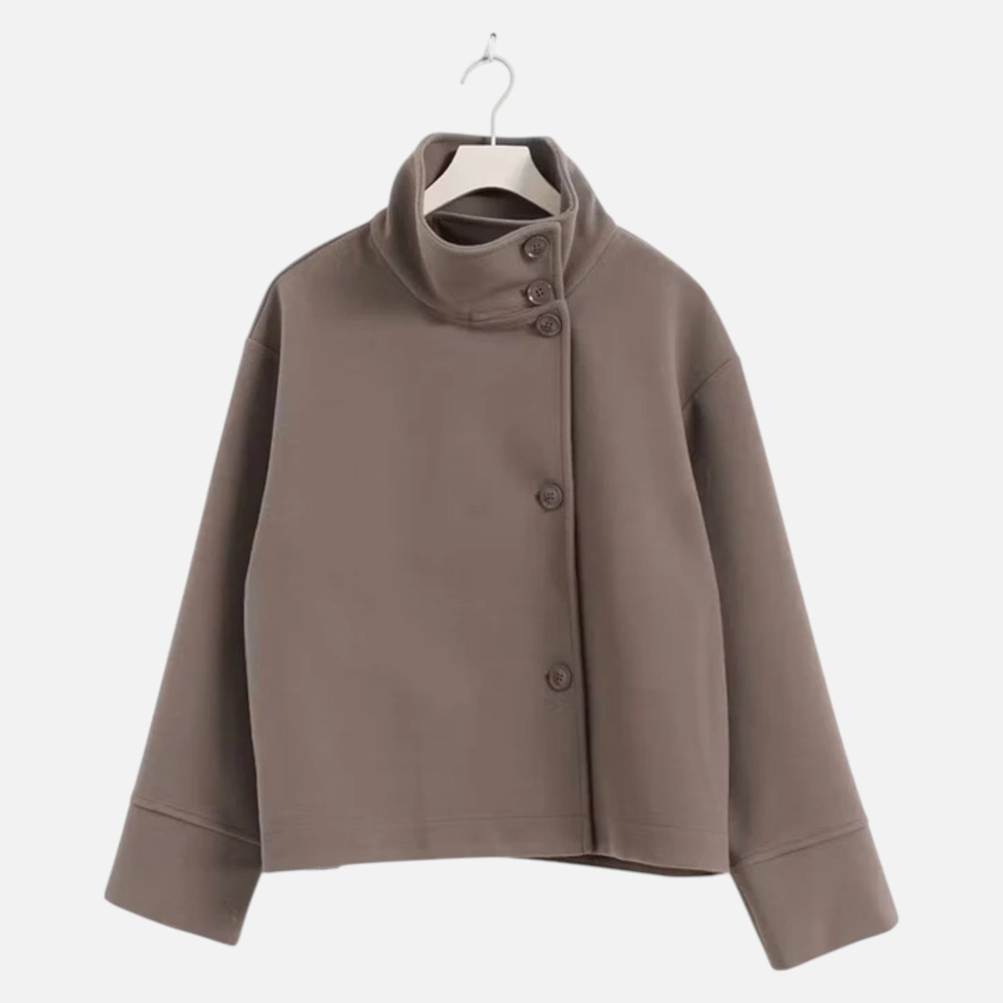 Sauvoire | Manteau femme Col Mao Laine Héritage