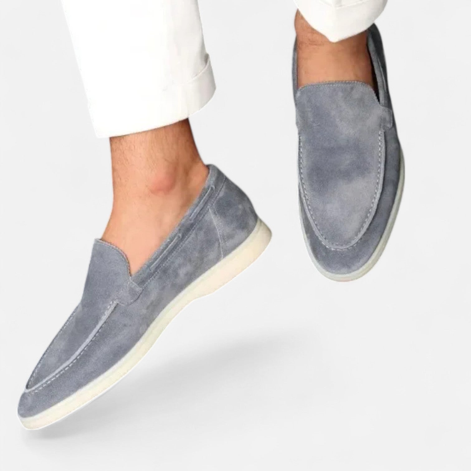 Sauvoire | Mocassins Homme Suède Velouté Conduite Classique