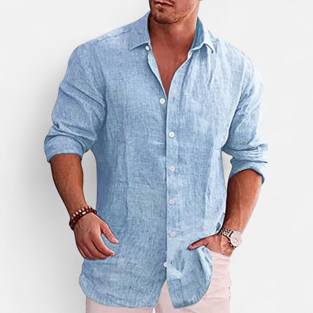 Sauvoire | Chemise Homme Lin Coton Style Riviera