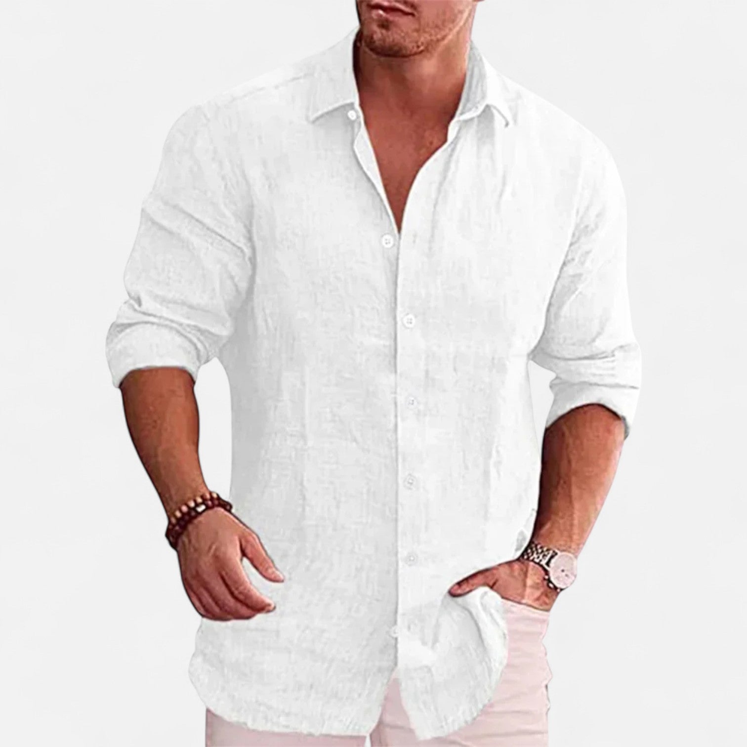 Sauvoire | Chemise Homme Lin Coton Style Riviera